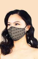 MASQUERADE Luxe Lace Mask - Noir Porcelain Lover
