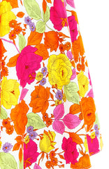 Papier-mâché Rosette Flare Midi Dress - White