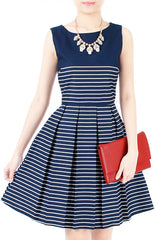 Perfectly Striped Flare Dress