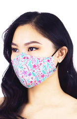 Periwinkle Flutters Pure Cotton Face Mask