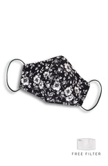 Night Poppies Pure Cotton Face Mask
