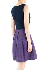 Poised for Potential Flare Dress - Thistle Purple