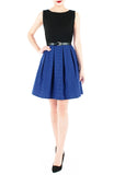 Poised for Potential Flare Dress - Ultramarine