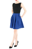 Poised for Potential Flare Dress - Ultramarine