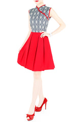 Porcelain Cloisonné Cheongsam Dress