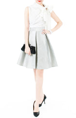 Posh Oversized Bow Blouse - White