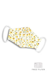 Prairie Sunflowers Pure Cotton Face Mask
