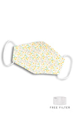 Precious Poppy Pure Cotton Face Mask