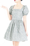 Pretty Paisley Alice Dress - Pearl Grey