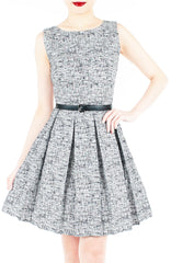 Professional Posh Flare Dress - White