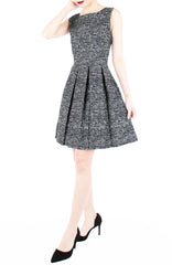 Professional Posh Flare Dress - Noir Black