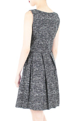 Professional Posh Flare Dress - Noir Black