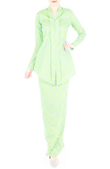 Profound Pizzazz Modern Kebaya - Lime Green