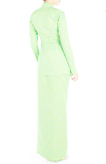 Profound Pizzazz Modern Kebaya - Lime Green