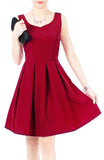 Prom Princess Skater Dress - Merlot Red