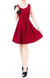 Prom Princess Skater Dress - Merlot Red