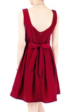 Prom Princess Skater Dress - Merlot Red