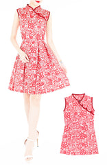 Prosperity Sakura Lace Cheongsam Dress