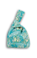 Opulent Jade Sakura Japanese Prosperity Bag - Reversible