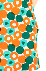 Retro 60s Gemstones Lily Dress - Amber