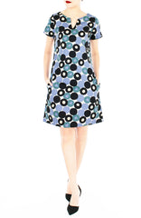 Retro 60s Gemstones Lily Dress - Lavender Quartz