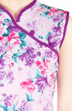 Romance of the Spring Cheongsam Dress - Orchid Purple
