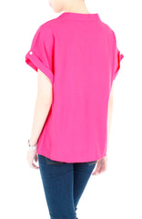 Sartorial Self-Discovery Blouse - Hot Pink
