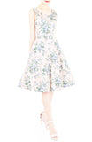 Serenity Lilac Rose Flare Midi Dress