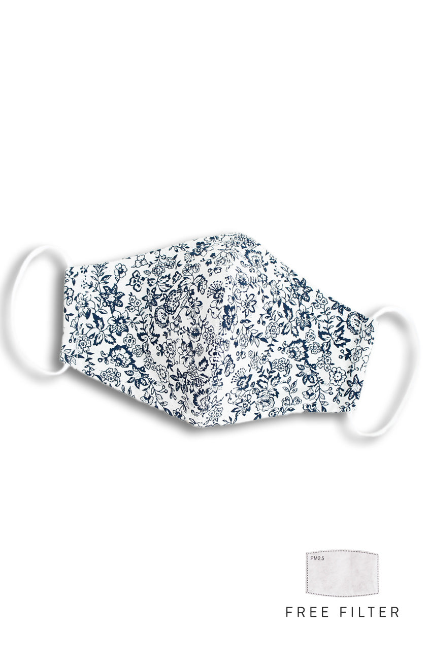 Small Wildflowers Pure Cotton Face Mask