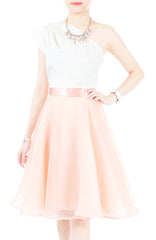 Smitten by Love One Shoulder Top - White