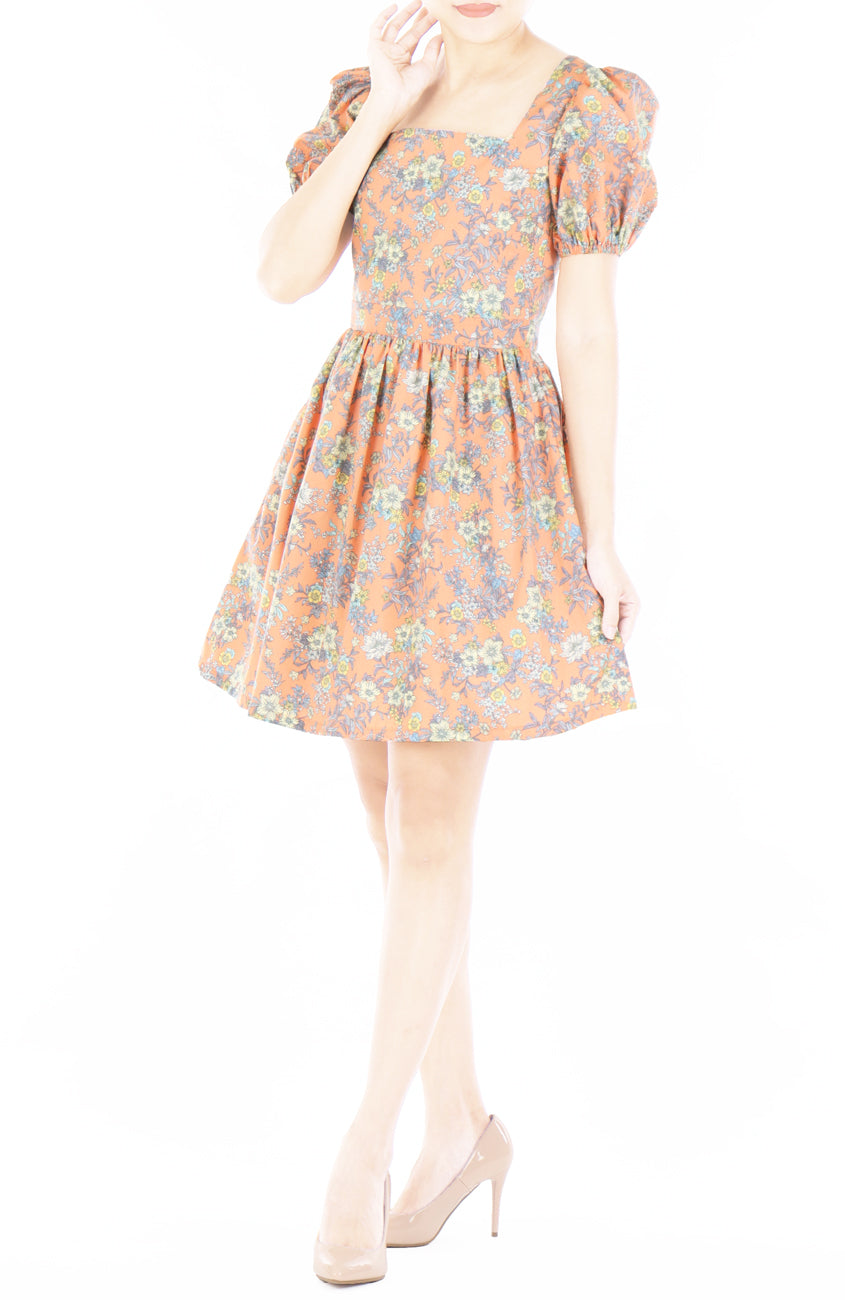 Summer Fields in Peach Alice Dress