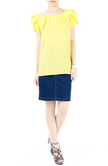 Sweet Memories Tulip Blouse - Yellow