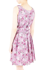 Sweet Rose Mauve Two-way Flare Dress