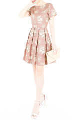 Sweetest Rosewood Vintage Flare Dress with Short Sleeves