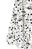 The ‘Muzika’ Notes Midi Flare Dress