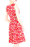 The 50s Flower Power Flare Dress