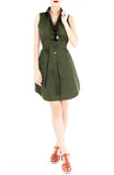 The Effortless Shirtdress – Army Green