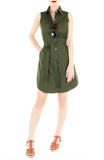 The Effortless Shirtdress – Army Green