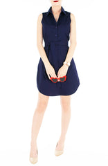 The Effortless Shirtdress - Midnight Blue