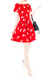 The Fla-mazing Red Flare Dress
