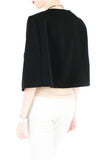 Think Tank Cape in Cropped Length - Black