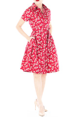 Timeless Tulip Anna Shirtdress – Apple Red