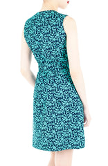 Tsuki-hana A-Line Button Down Dress - Jade
