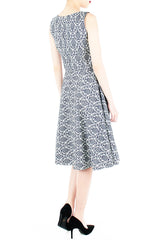 Victorian Roses Flare Midi Dress