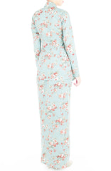 Vintage Heirloom Roses Kebaya - Powder Blue