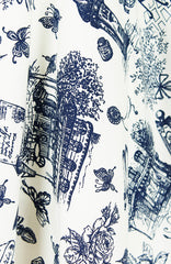 Vintage Parisian PenPal Midi Flare Dress
