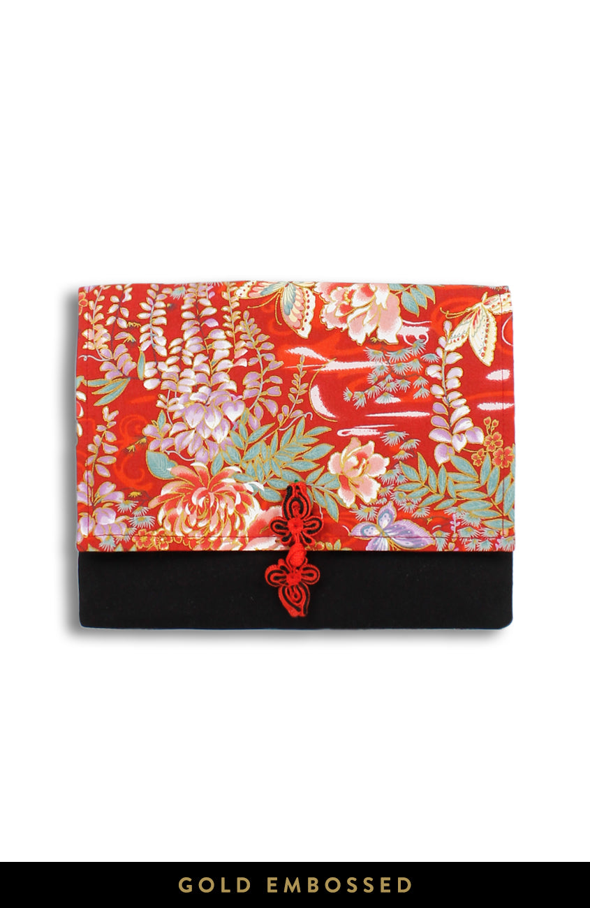 Vintage Hanakotoba ANGPAO Organizer Clutch