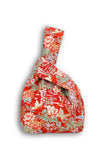 Vintage Hanakotoba Japanese Prosperity Bag - Reversible