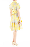 Vintage Heirloom Roses Anna Shirtdress - Yellow