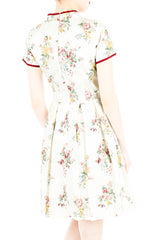 Vintage Porcelain Blooms Cheongsam Dress